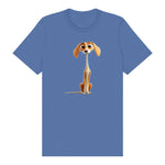 T-shirt Dog graphic 0022 - Columbia Blue