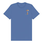 T-shirt Dog graphic 0022 - Columbia Blue