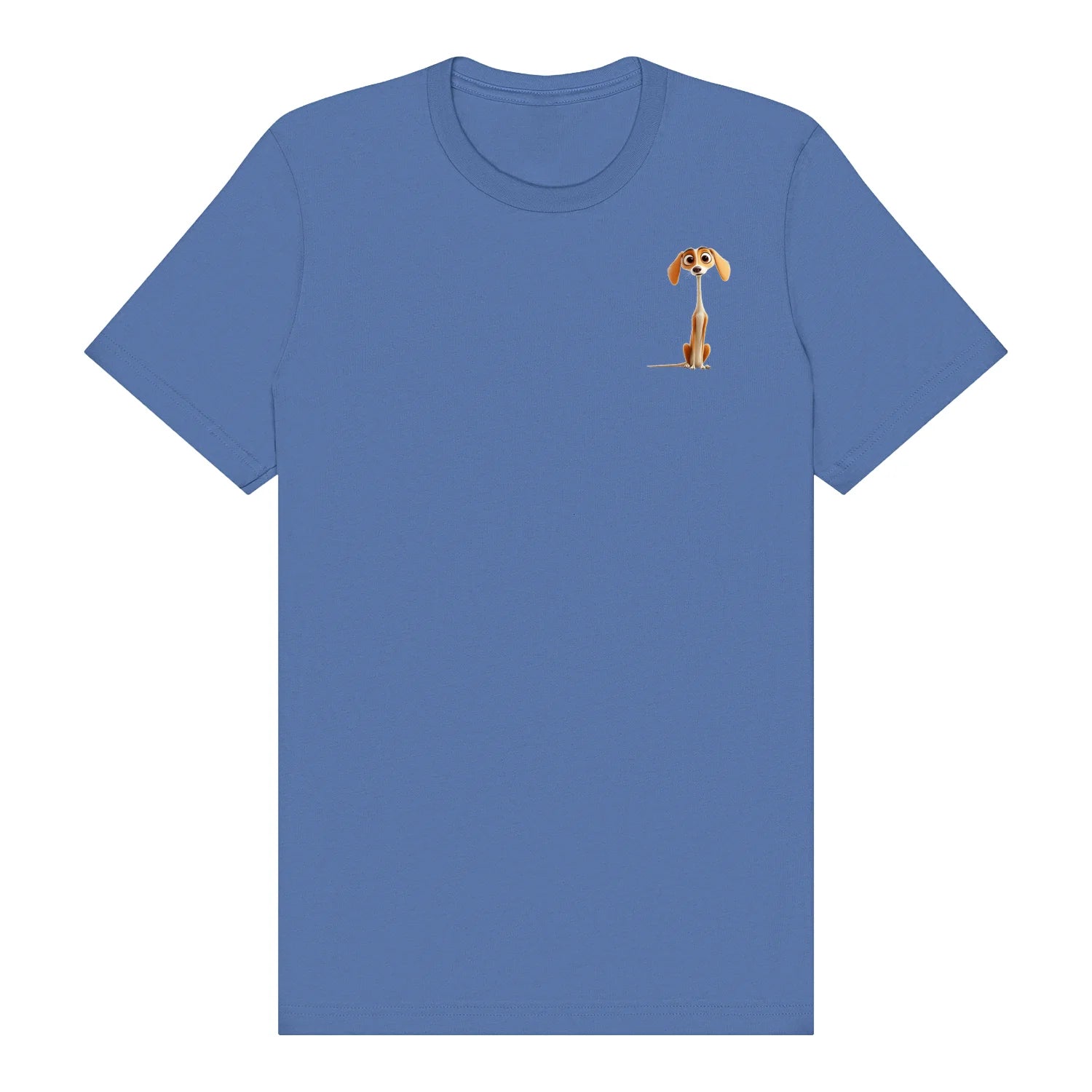 T-shirt Dog graphic 0022 - Columbia Blue
