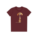 T-shirt Dog graphic 0022 - Maroon