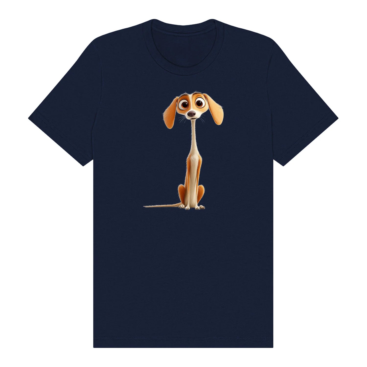T-shirt Dog graphic 0022 - Navy