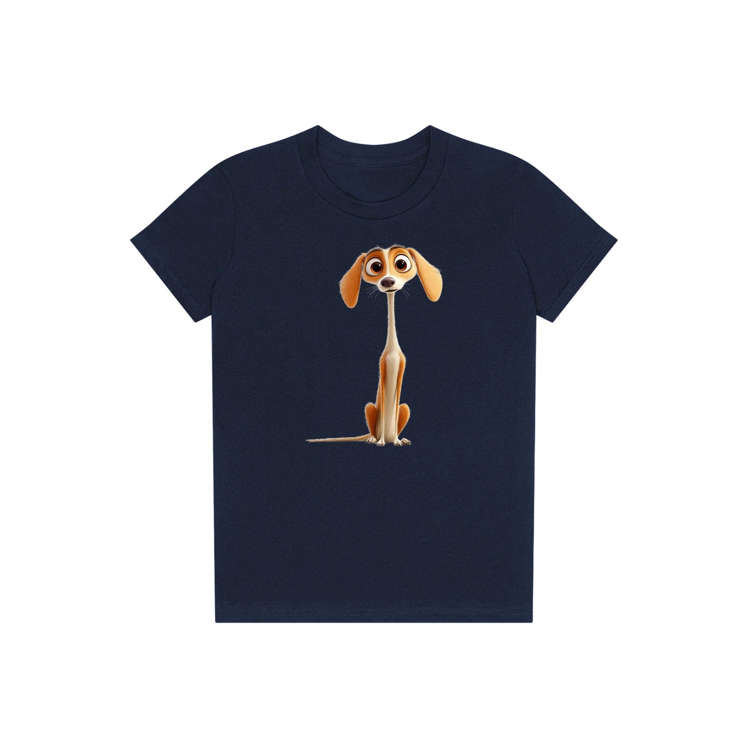 T-shirt Dog graphic 0022 - Navy