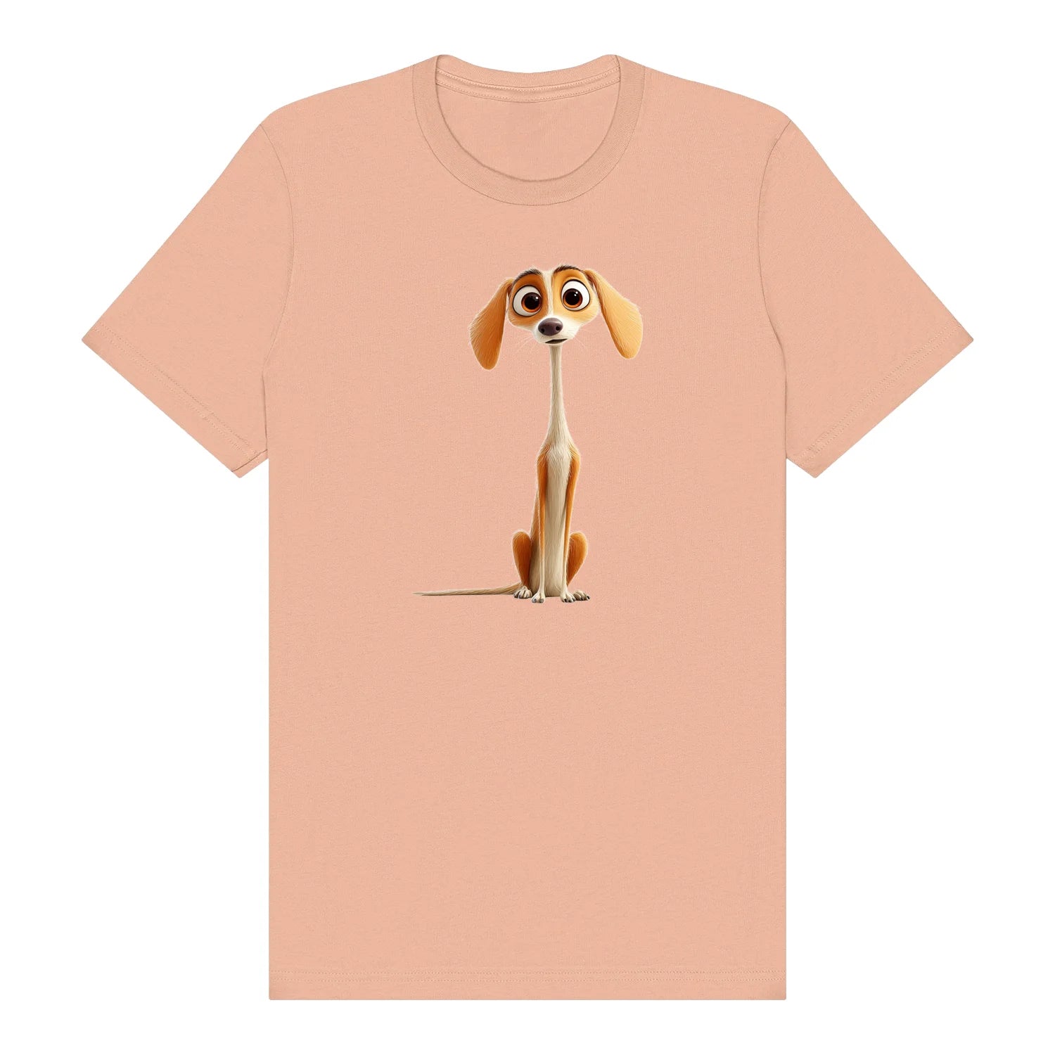 T-shirt Dog graphic 0022 - Peach