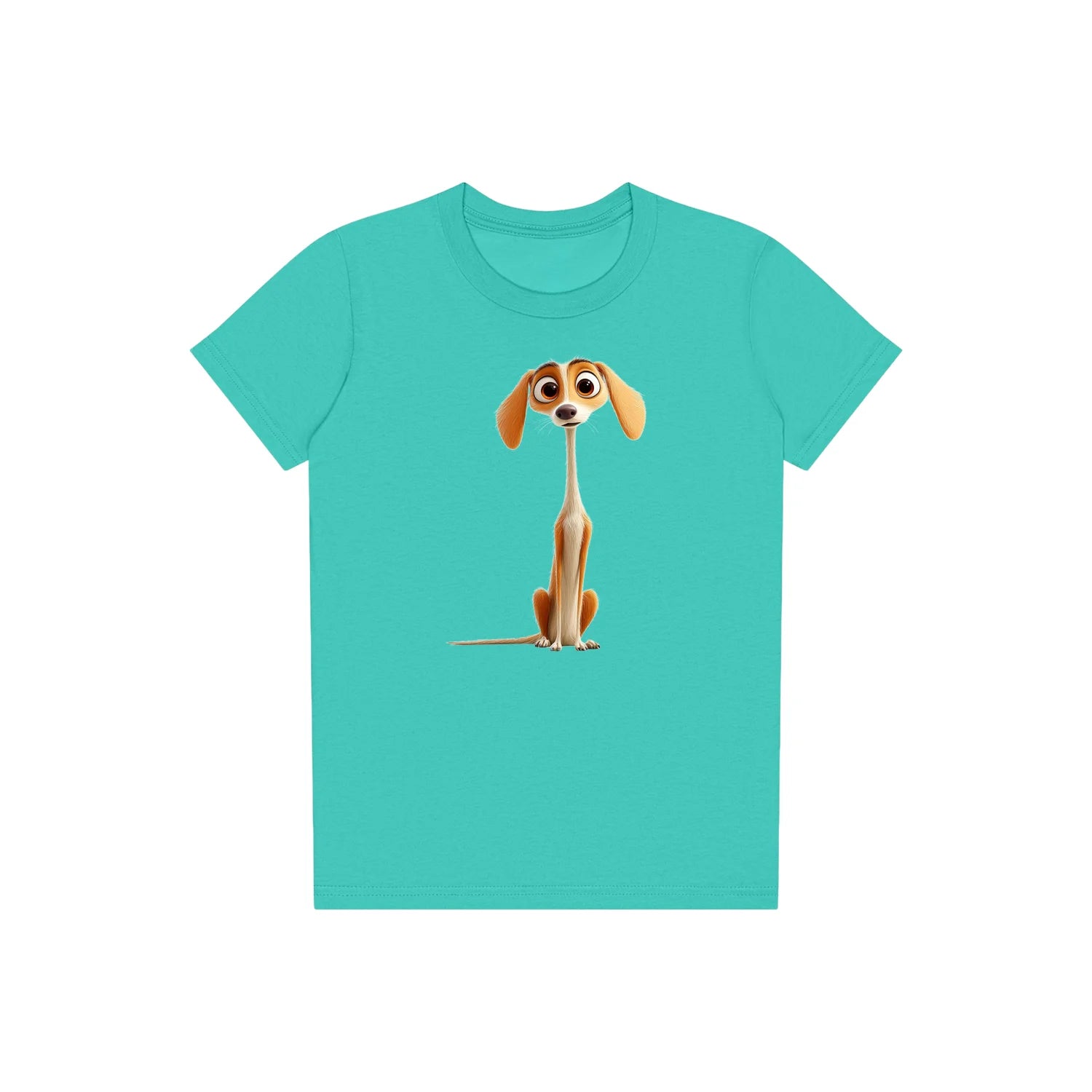 T-shirt Dog graphic 0022 - Teal