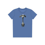 T-shirt Dog graphic 0023 - Columbia Blue