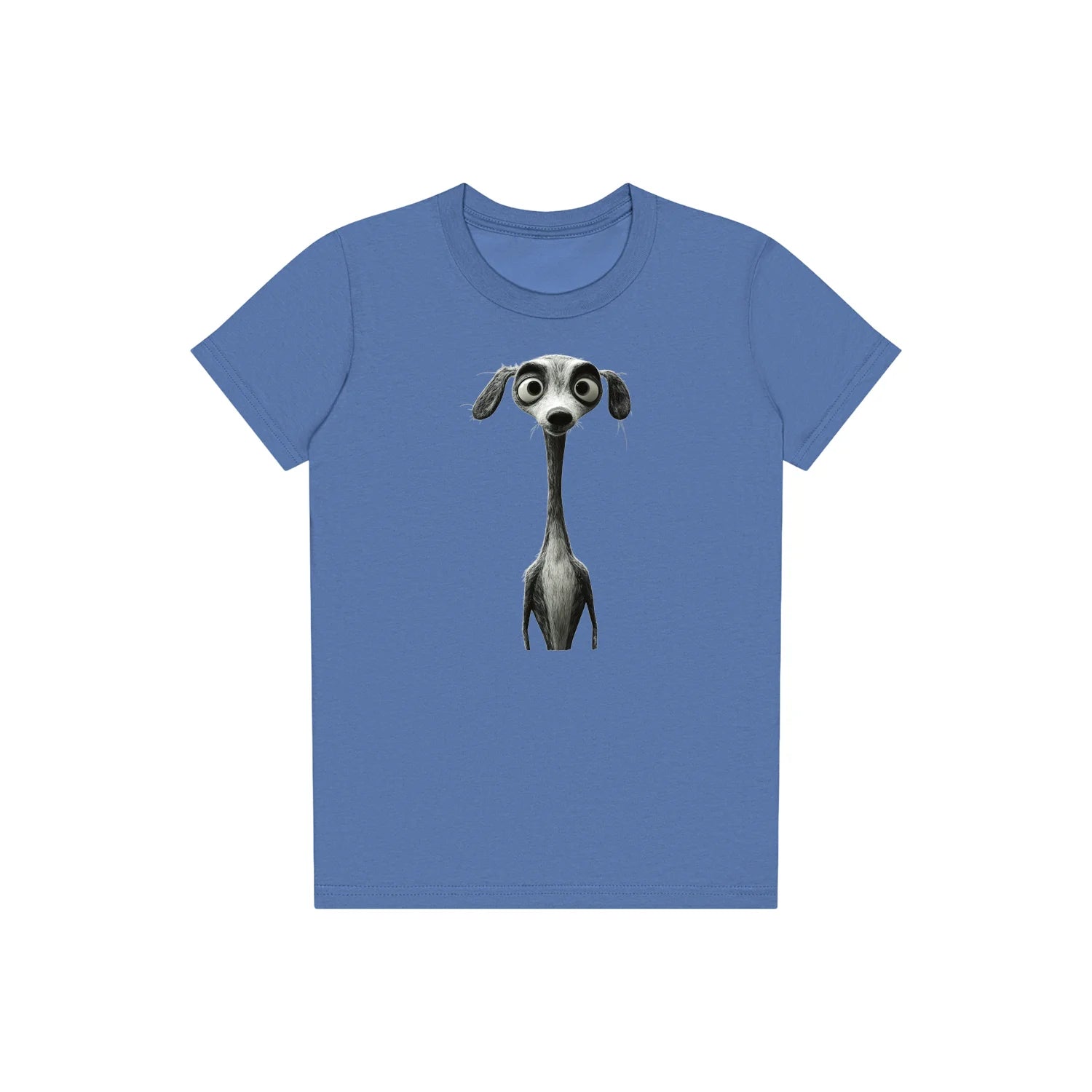 T-shirt Dog graphic 0023 - Columbia Blue