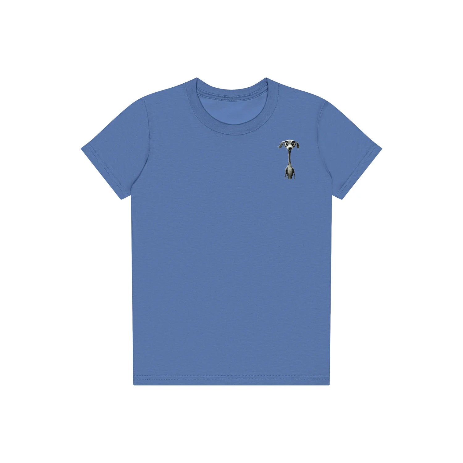 T-shirt Dog graphic 0023 - Columbia Blue