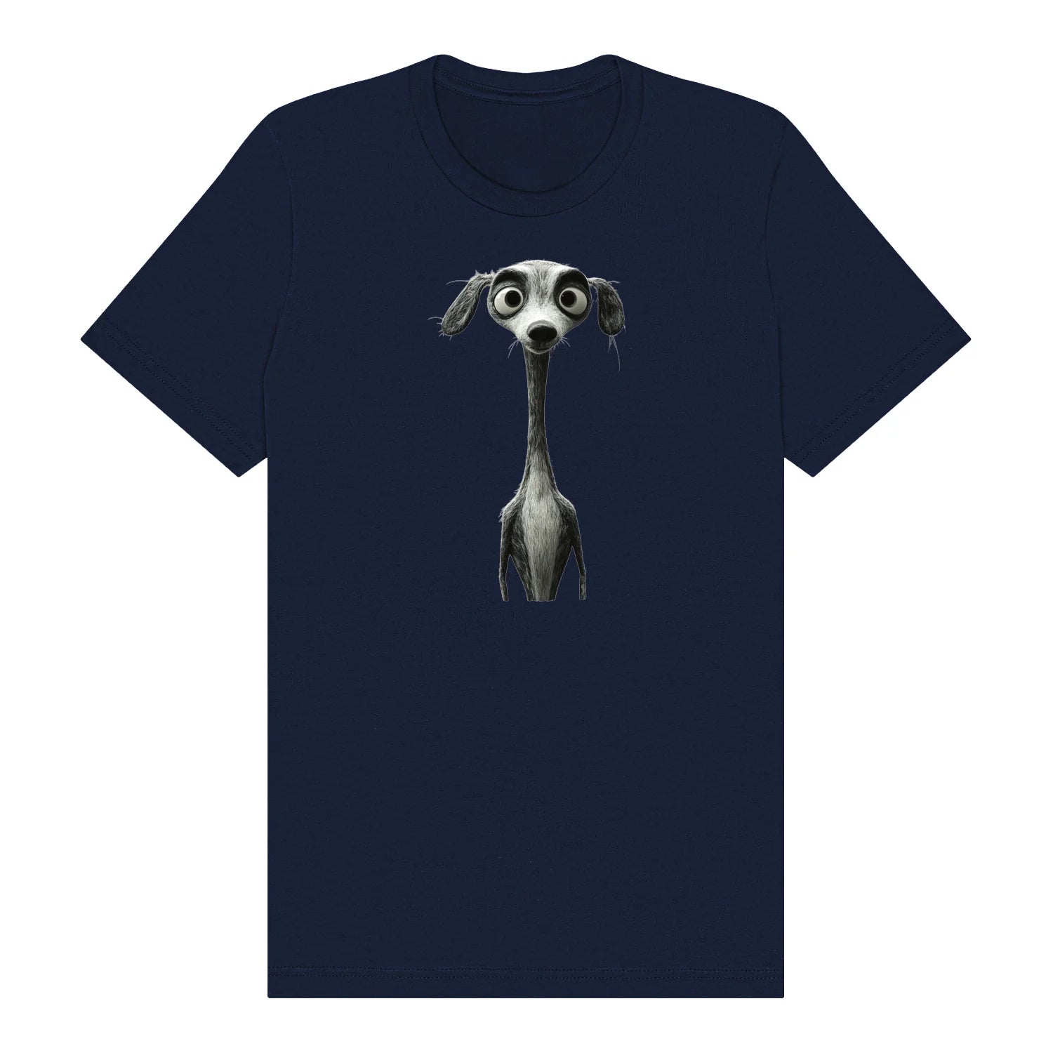 T-shirt Dog graphic 0023 - Navy