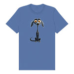 T-shirt Dog graphic 0024 - Columbia Blue