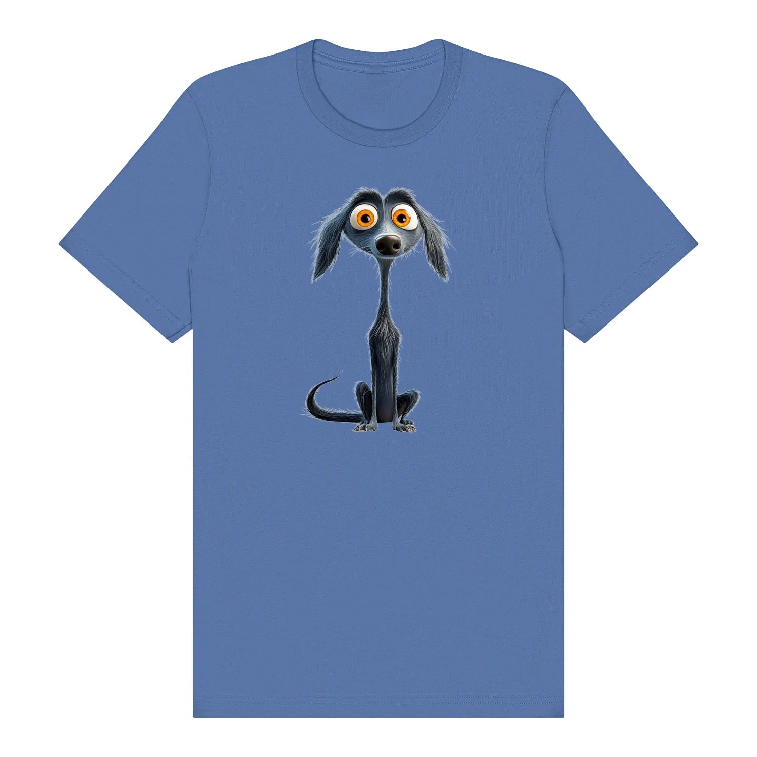 T-shirt Dog graphic 0024 - Columbia Blue