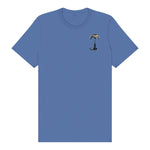 T-shirt Dog graphic 0024 - Columbia Blue