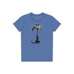 T-shirt Dog graphic 0024 - Columbia Blue