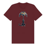T-shirt Dog graphic 0024 - Maroon