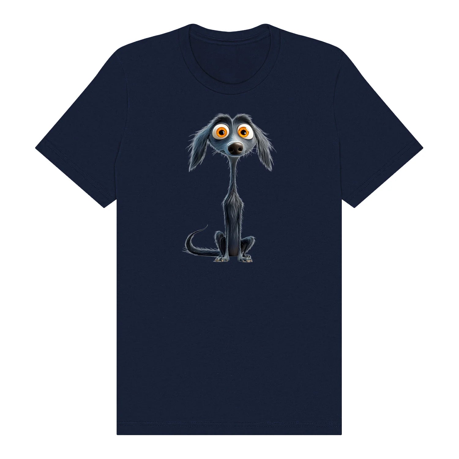 T-shirt Dog graphic 0024 - Navy