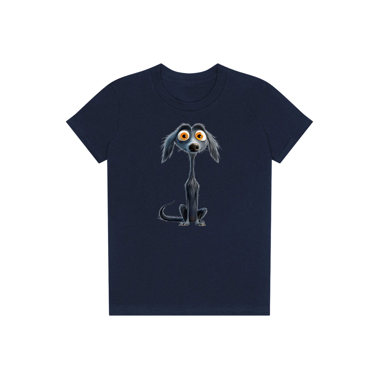T-shirt Dog graphic 0024 - Navy