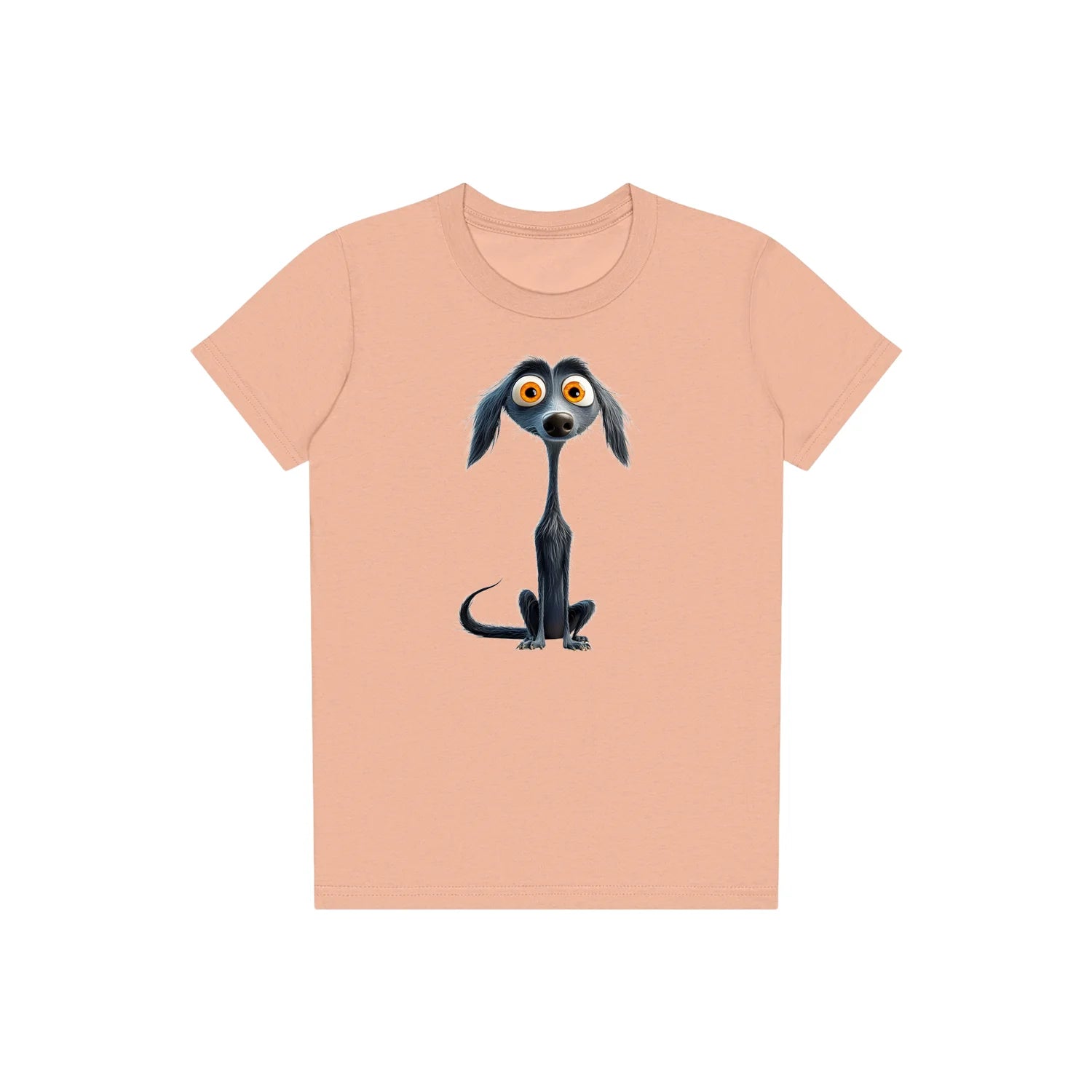 T-shirt Dog graphic 0024 - Peach