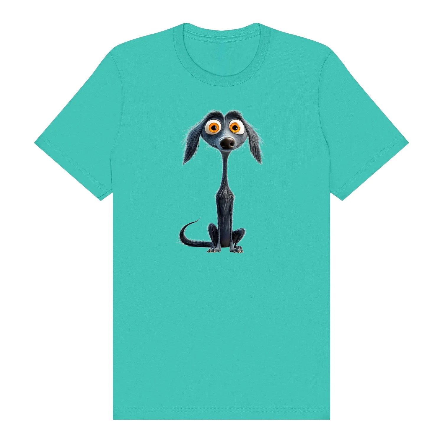 T-shirt Dog graphic 0024 - Teal