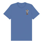 T-shirt Dog graphic 0025 - Columbia Blue