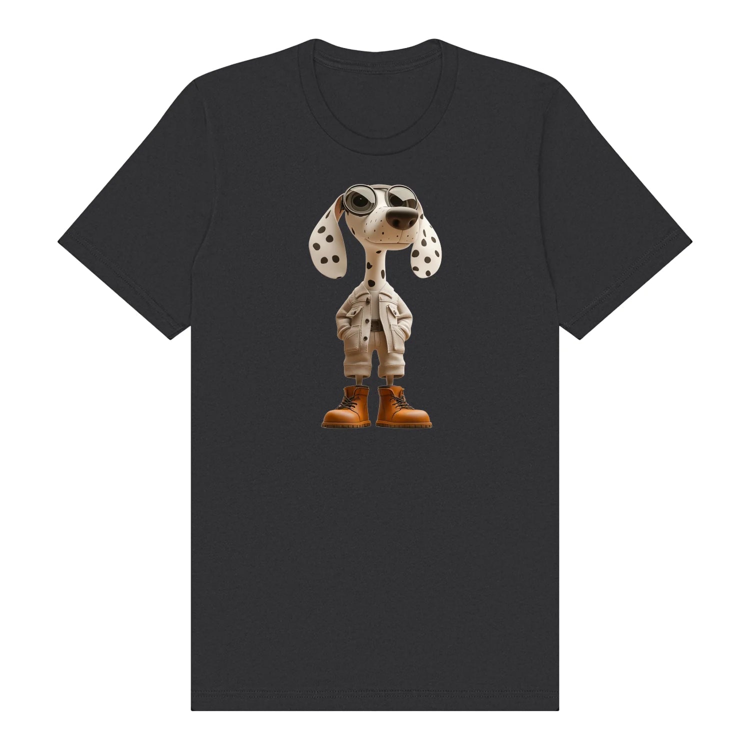 T-shirt Dog graphic 0025 - Dark Grey