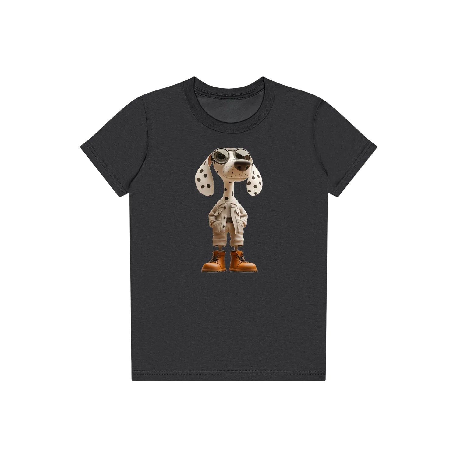 T-shirt Dog graphic 0025 - Dark Grey