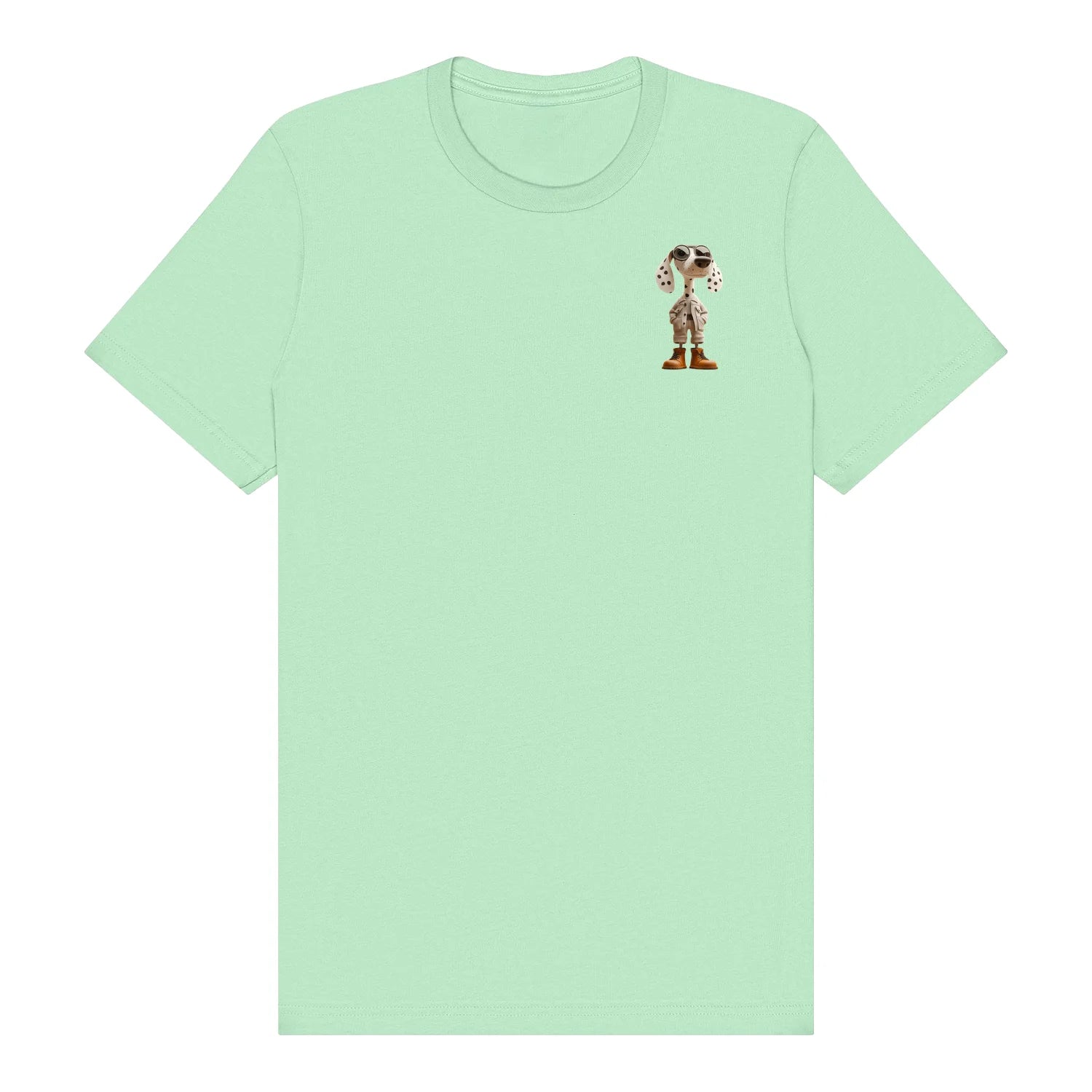 T-shirt Dog graphic 0025 - Mint