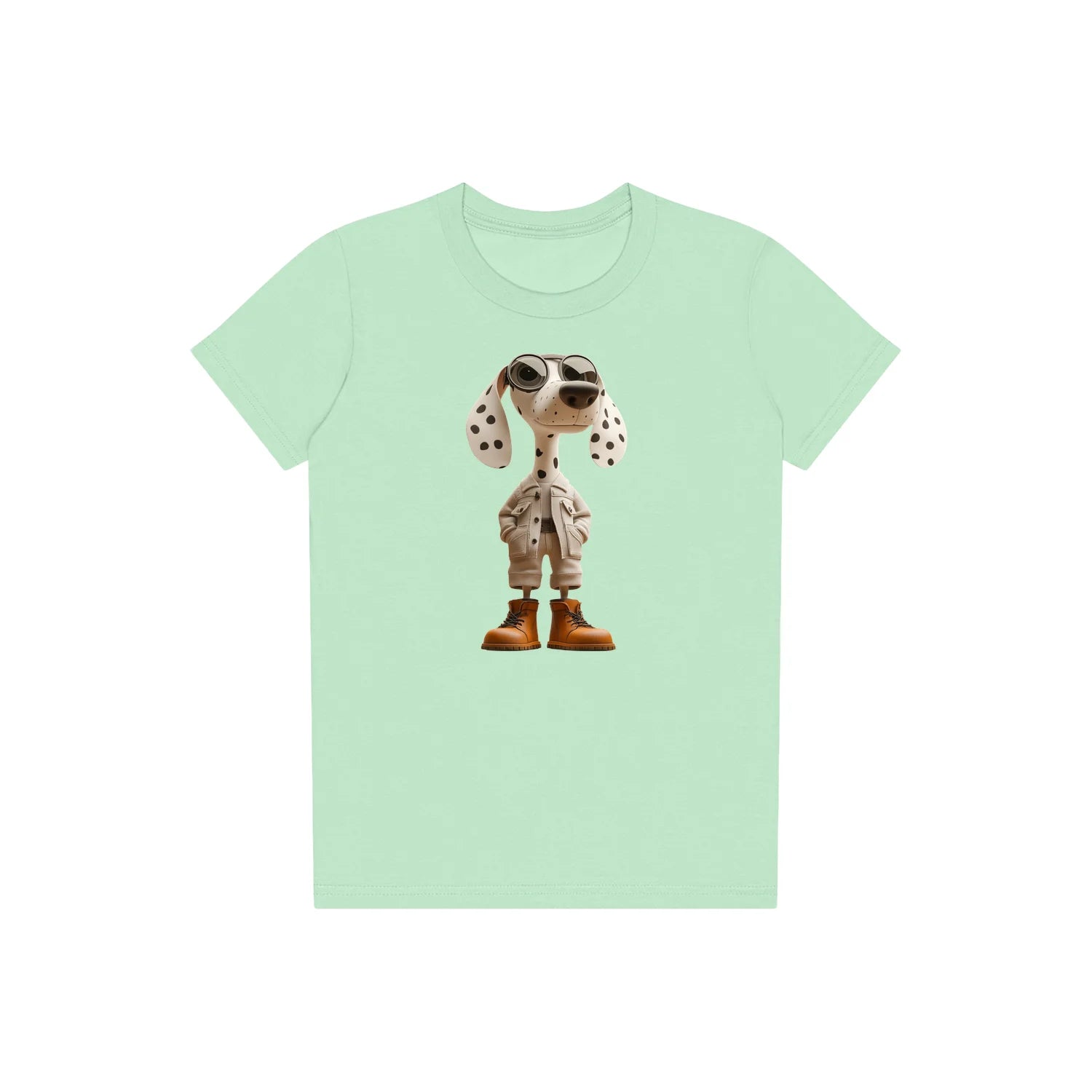 T-shirt Dog graphic 0025 - Mint