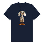T-shirt Dog graphic 0025 - Navy