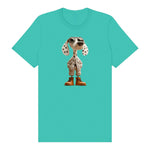 T-shirt Dog graphic 0025 - Teal