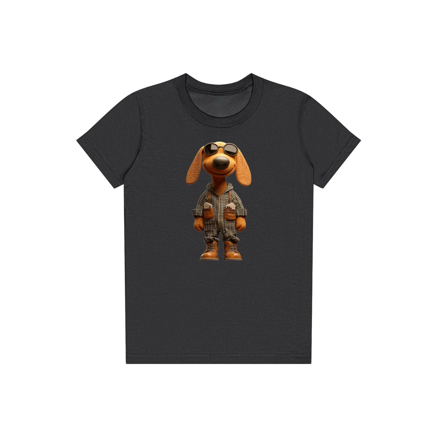 T-shirt Dog graphic 0026 - Dark Grey
