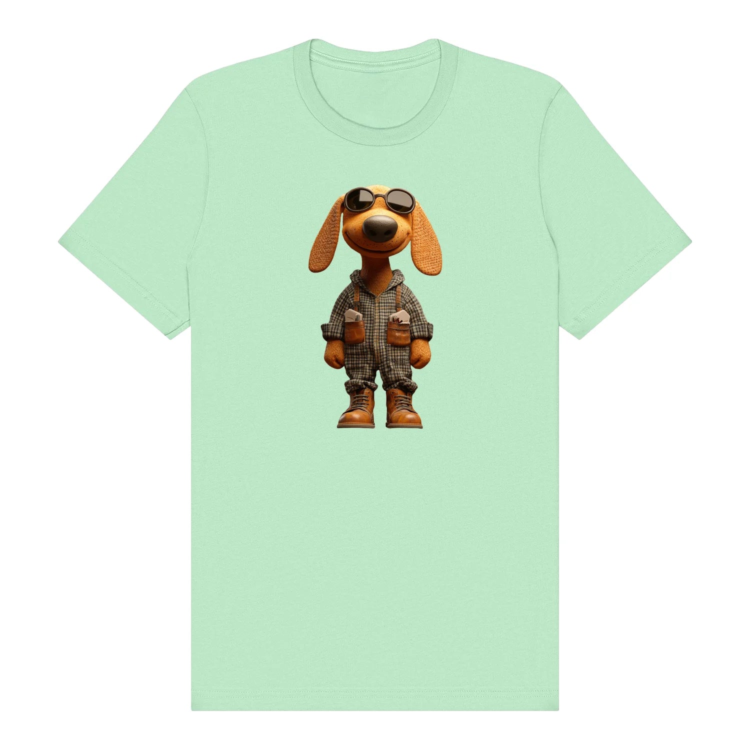 T-shirt Dog graphic 0026 - Mint