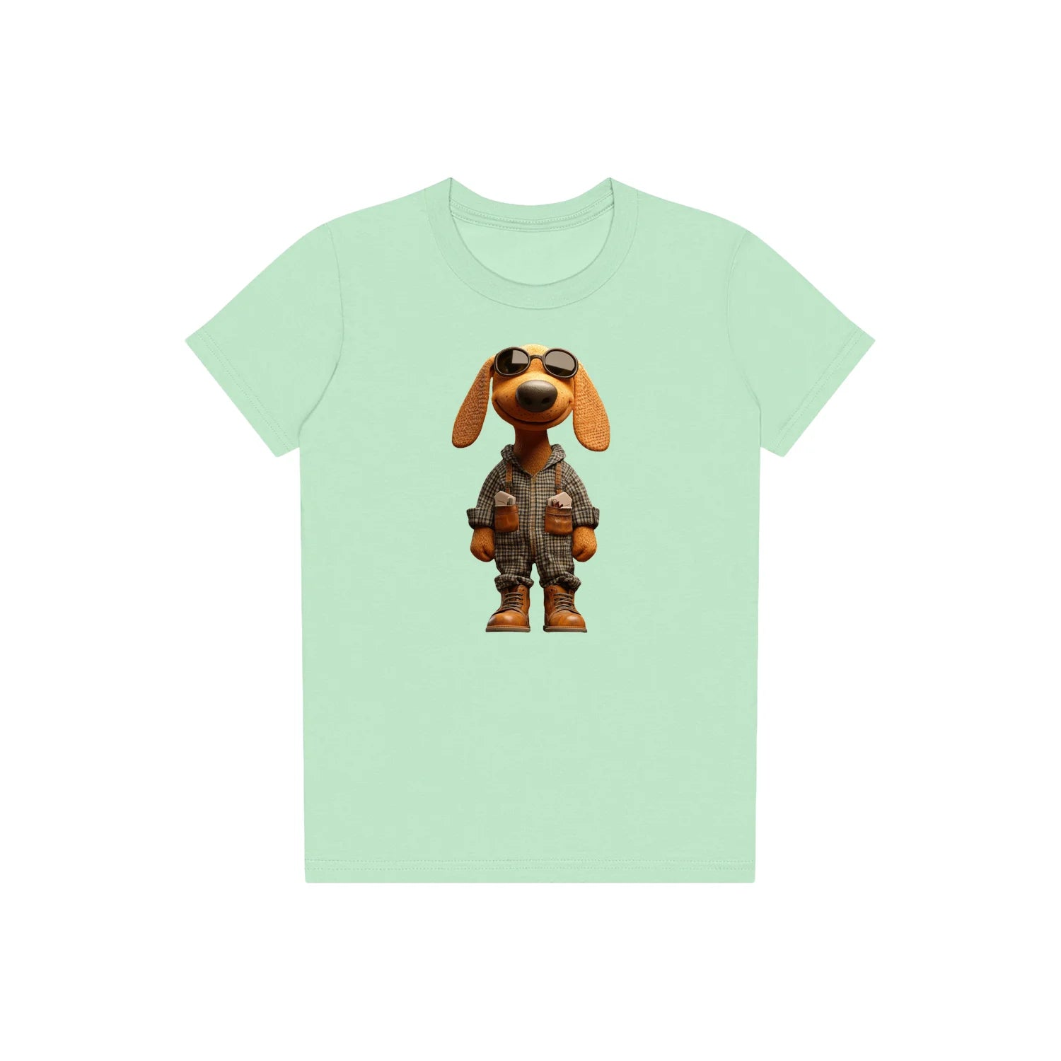 T-shirt Dog graphic 0026 - Mint