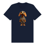 T-shirt Dog graphic 0026 - Navy