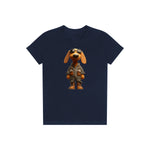 T-shirt Dog graphic 0026 - Navy