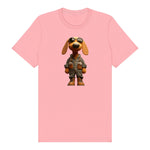 T-shirt Dog graphic 0026 - Pink