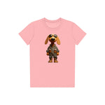 T-shirt Dog graphic 0026 - Pink