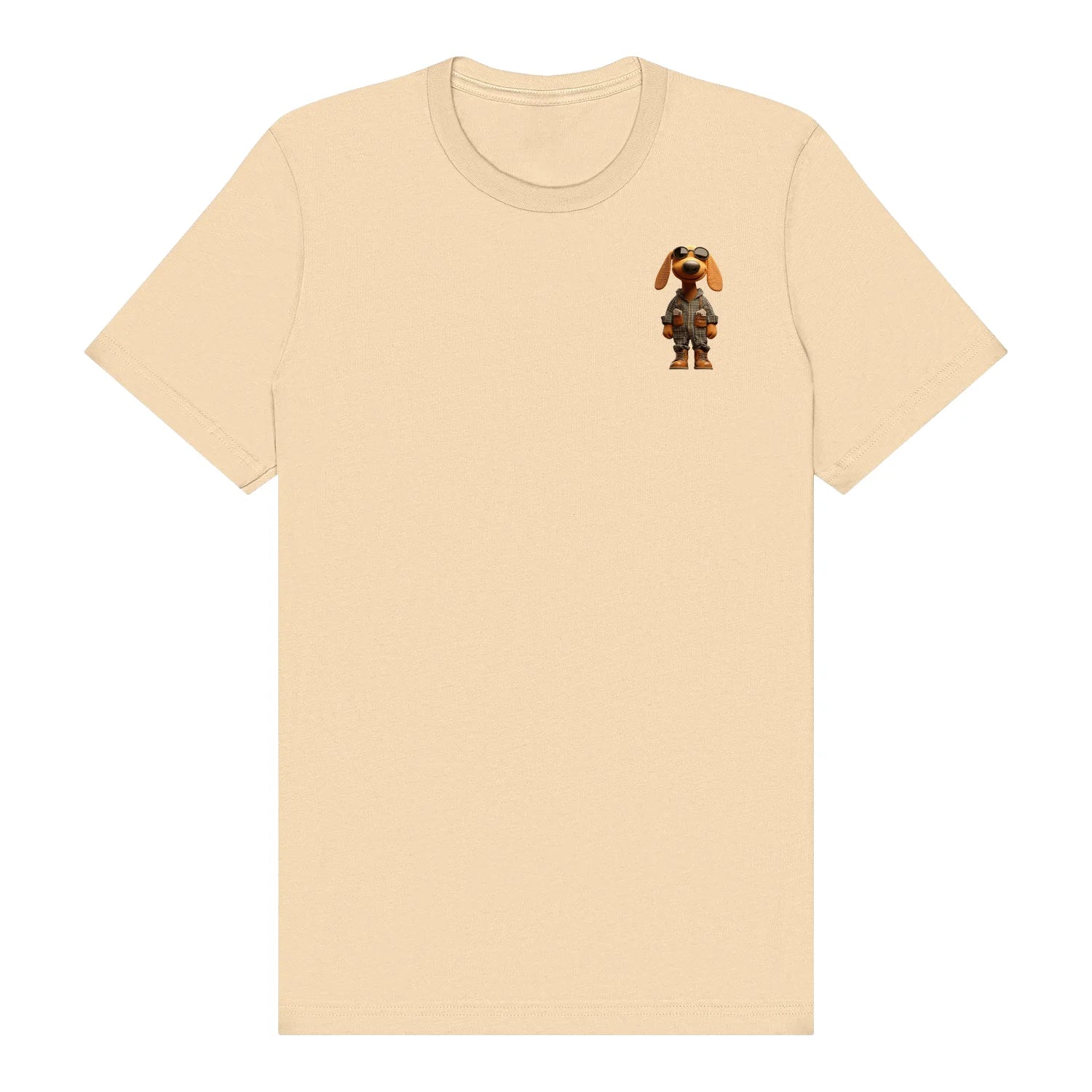 T-shirt Dog graphic 0026 - Soft Cream