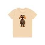 T-shirt Dog graphic 0026 - Soft Cream
