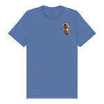 T-shirt Dog graphic 0027 - Columbia Blue