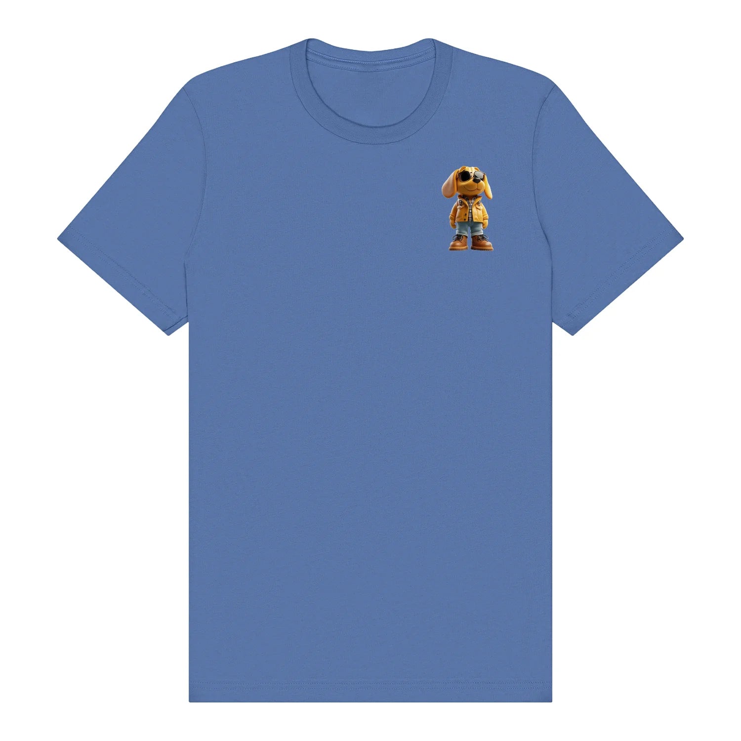 T-shirt Dog graphic 0027 - Columbia Blue