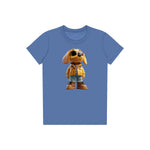T-shirt Dog graphic 0027 - Columbia Blue