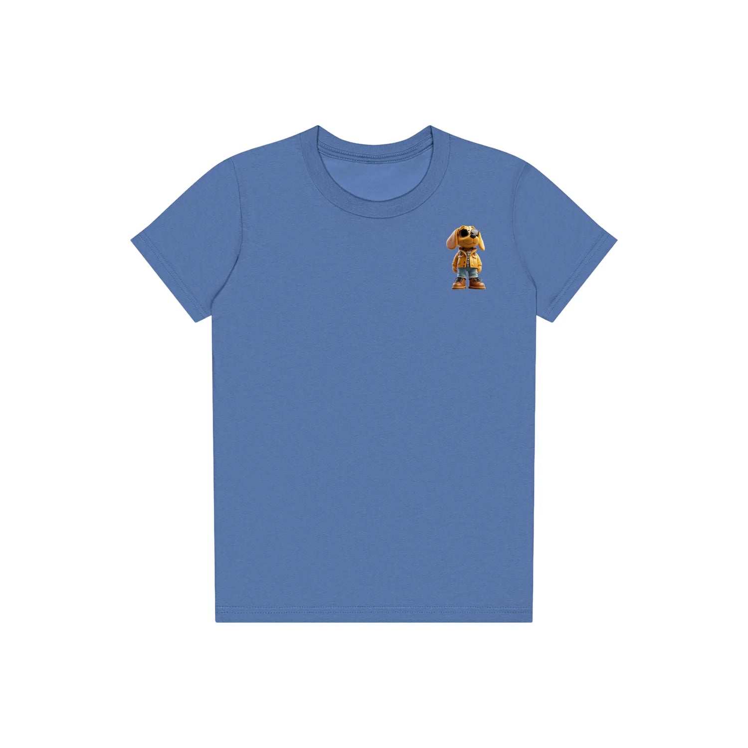 T-shirt Dog graphic 0027 - Columbia Blue