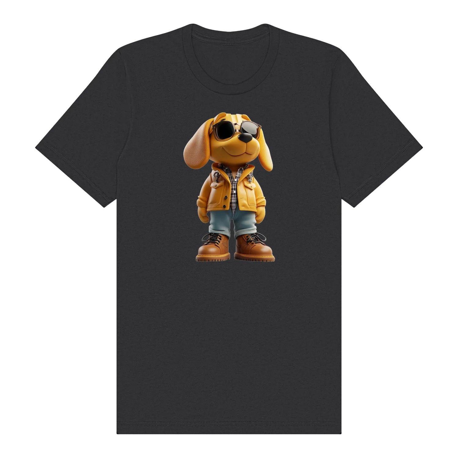T-shirt Dog graphic 0027 - Dark Grey