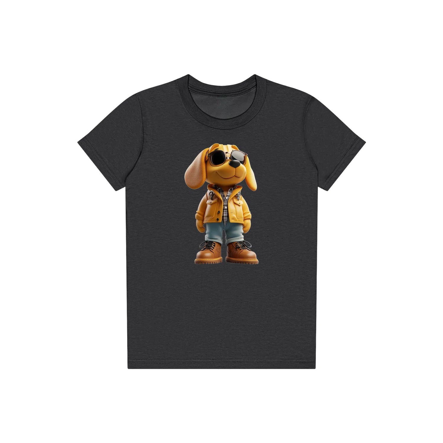 T-shirt Dog graphic 0027 - Dark Grey