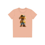 T-shirt Dog graphic 0027 - Peach