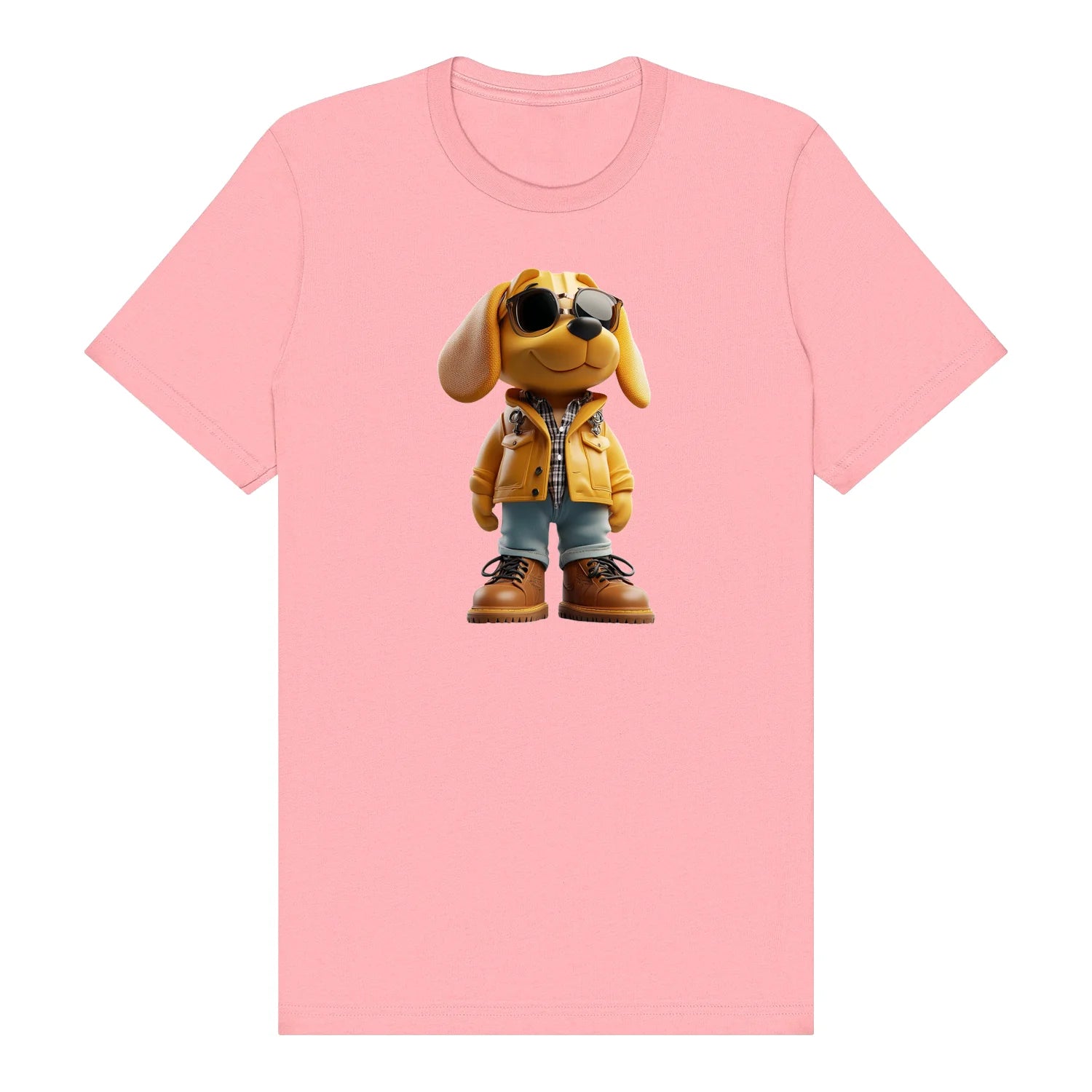 T-shirt Dog graphic 0027 - Pink