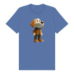 T-shirt Dog graphic 0028 - Columbia Blue