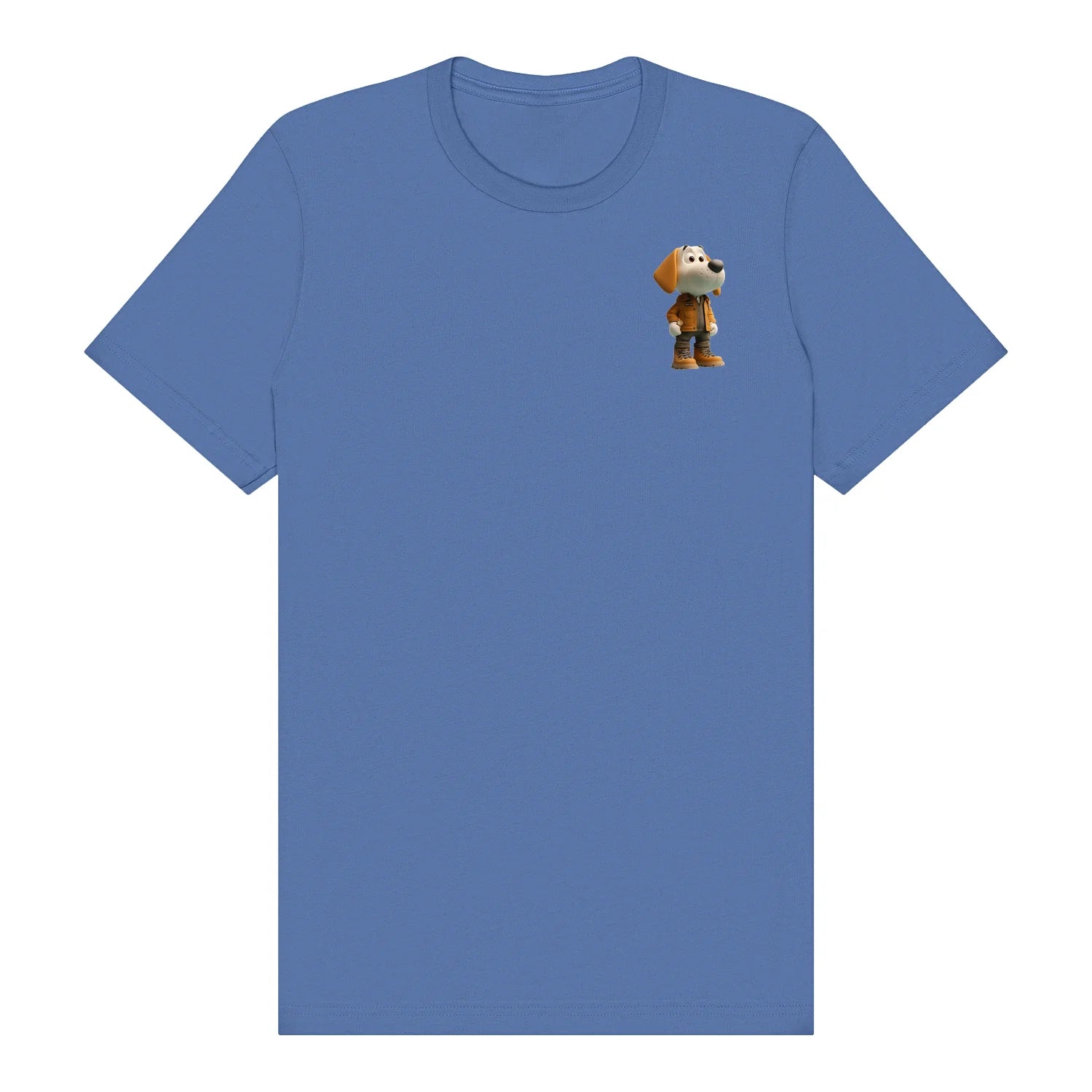 T-shirt Dog graphic 0028 - Columbia Blue