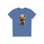 T-shirt Dog graphic 0028 - Columbia Blue
