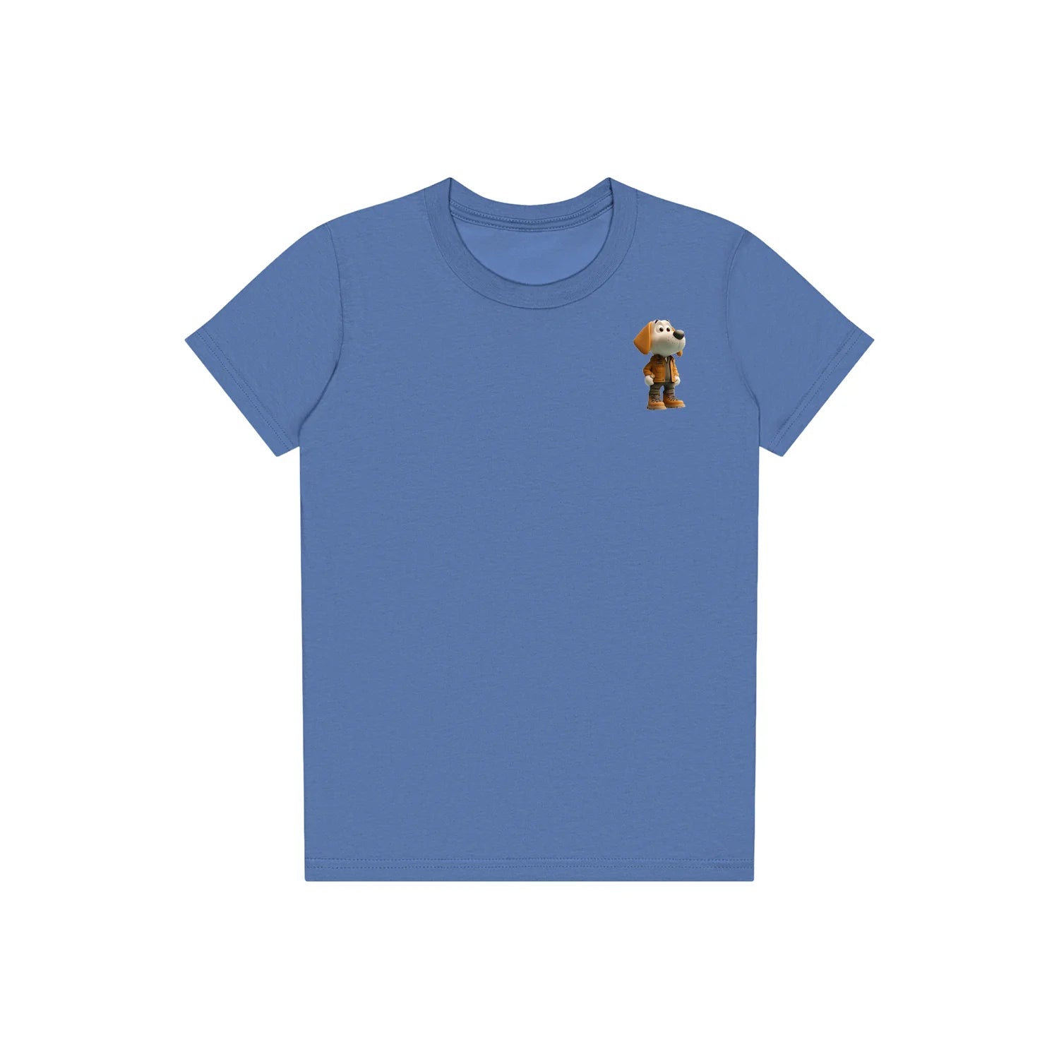 T-shirt Dog graphic 0028 - Columbia Blue