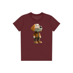 T-shirt Dog graphic 0028 - Maroon